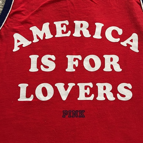 Victoria’s Secret Pink America is for lovers relaxed tank - Picture 2 of 4